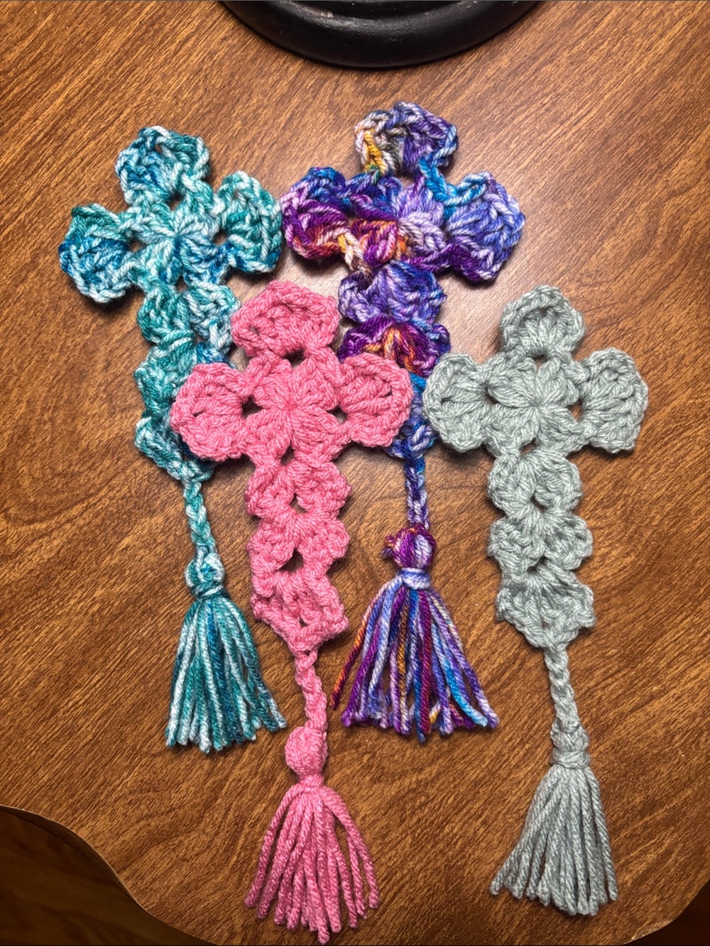 1 Crochet Cross Bookmark - Picture 5 of 5